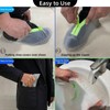 LSDWL Waterproof Shoe Covers with Zipper,Reusable Silicone Rain Overshoes for