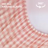 Aimuan Zipper Bedding Twin Zip Up Bedding Set Pink Checked