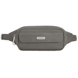 Travelon Essentials - Bolsa antirrobo para cinturón, Humo, 8â€ W X 4â€ H X 1.75â€ D, Essentials - Antirrobo - Riñonera