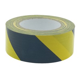 varivendo Fabric Warning Tape 50 mm x 25 m Approximately 300 µ Thick Black / Yellow