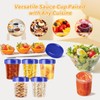 Salad Dressing Container to Go, 10pcs 120ml Sauce Containers with