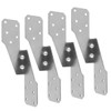 ANCLLO Strong-Tie Galvanized Steel Heavy Duty Hurricane Tie, Hurricane Straps