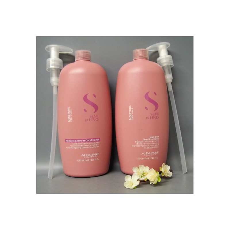 Alfaparf Semi Di Lino Moisture NUTRITIVE Shampoo & Leave-In Conditioner