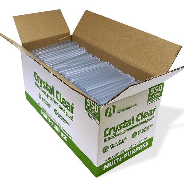 Hot Glue Sticks 4 Inch Mini Size Clear (550 Sticks)