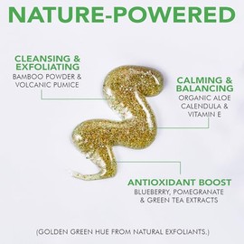 Exfoliante facial – Fabricado en Estados Unidos con ingredientes naturales y orgánicos, suave exfoliante facial para pieles sensibles y propensas al a
