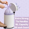 90 Extra Strong Scented Bin Liners 15L | Fragranced Pedal