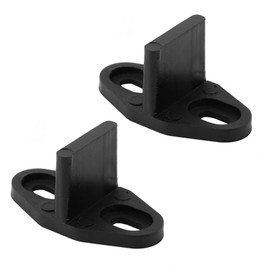 YAFIYGI 2Packs Black Floor Guide for Sliding Barn Door Hardware T Shape Guides Floor Mounted Easy Installation Bottom Track Guides for Barn Bypass Pocket and Closet Doors