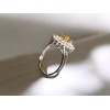 Silver Grace Jewelry Sunlight Ring Oval Cut Citrine Ring -