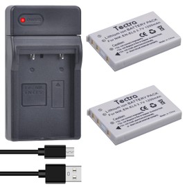Tectra 2-Pack EN-EL5 Battery and USB Charger for Nikon Coolpix P500, P510, P520, P530, P3, P4, P80, P90, P100, P5000, P5100, P6000, S10 Cameras