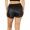 ToBeInStyle Women’s Wet Look Shiny Metallic Dance Boyshorts, Metallic Faux