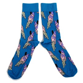 Mens Ice-Cream 99 Flake Turquiose Socks UK 6-11 / Eur 39-45 / USA 7-12