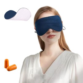Wulsalio Eye Mask for Sleeping, Good Sleep, Both Hot and Cold Use, Stylish, Eye Mask, Pleasant Sleep Goods, No Pressure Sensation, Gentle on Skin, Breathable, Perfect for Travel/Business Trips/Naps