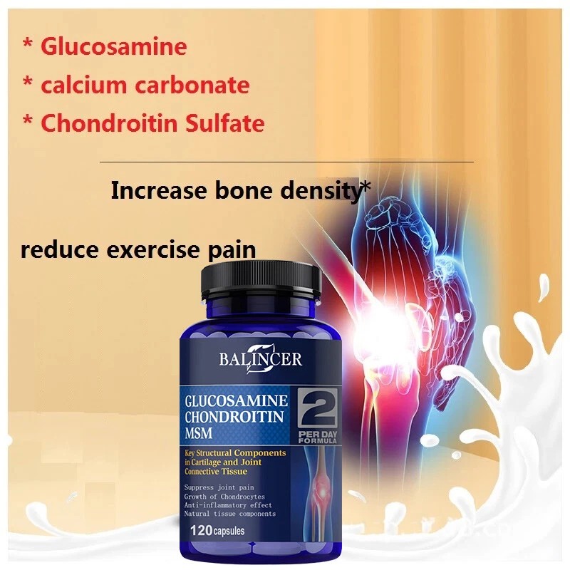 Balincer Glucosamine Chondroitin Turmeric,- Bones, Joint Support,Growth of Chondrocytes