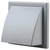 100 mm Non-Rattle Cowled Hooded Wall Extractor Vent Baffle with