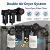 NEWPO 3/8'' NPT Air Drying System,Double Compressed Air Regulator with