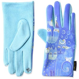 Laurel Burch Women's One Size Gloves, Blue, Medium