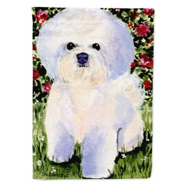 Caroline's Treasures SS8914CHF Bichon Frise Flag Canvas, Large, Multicolor
