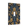 Xuejiaku Decorative Light Switch Cover Plate Rustic William Morris Navy