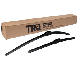 TRQ Premium Windshield Wiper Blades 16 & 26 Inch Silicone Coated & Water Repellent Wipers for Front Windshield Replacement Wiper Blades for Vehicle, Easy-Install Wipers with All-Season Performance