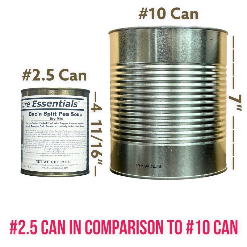 1 Can of Future Essentials Canned Bacon Split Pea Soup