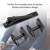 Cufflinks Tie Clip Set Stainless Steel Classic Business Style Electroplating