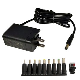 Kaito Denshi AC Adapter (PSE Compatible) 10 Type Conversion Set, 5V, 2.5A, 12.5W, Small, RoHS 0.2 - 0.08 inches (5.5 - 2.1 mm)