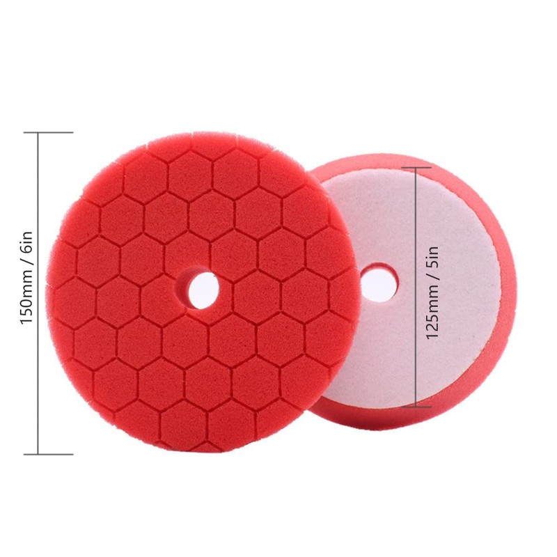 FUNFANG Buffing Polishing Pads 5 Pcs 6 Inch Large Size