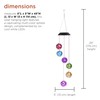 Alpine Corporation RGG648SLR Solar Hanging Gem Sphere Mobile with LED