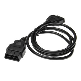 vhbw OBD2 Verlängerungskabel On-Board-Diagnose Stecker 16Pin weiblich auf 16Pin männlich kompatibel mit Fahrzeug, Diagnosegeräte 150cm