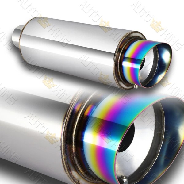 Unbranded 4" N1 FIREBALL RAINBOW BURNT TIP STAINLESS STEEL 3"