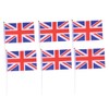 Tofficu 2sets Decorative UK Flags on Stick Small Britain Flag