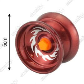 Metal Responsive Yoyo for Kids Beginners, Auto Return Yo-Yo to Play Entertaining String Tricks, Stable and Sturdy String, Party Favors (2x Red Yoyos)