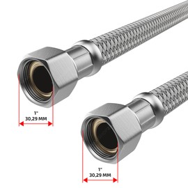 AWM stainless steel flex hose 1/2, 3/4, 1 Inch reinforced hose, connecting hose, sanitary, domestic water works
