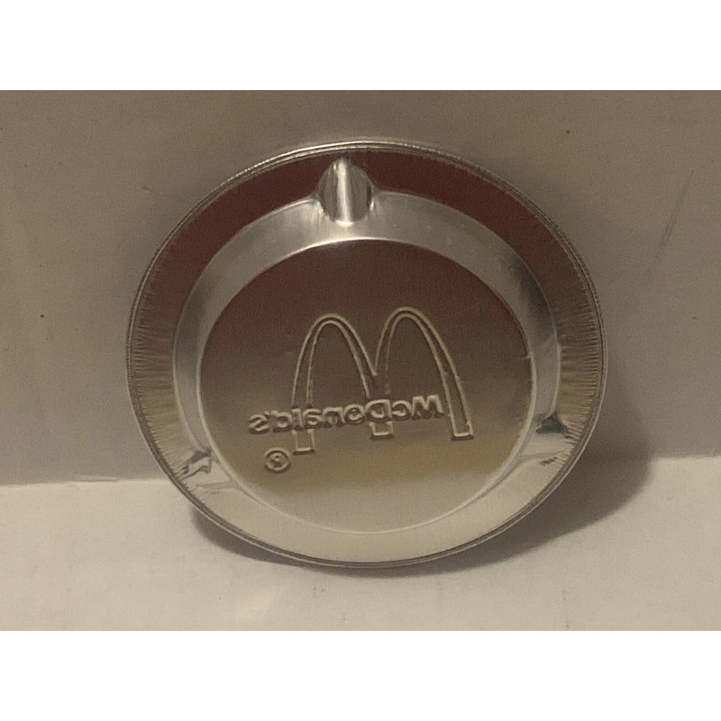 McDonalds Restaurant Vintage New Aluminum Ashtray 3-1/2 Inches 3.5” NOS