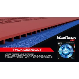 DONIC Z3 AL088 Table Tennis Soft Back Rubber Blue Storm Red (AA) 2.1