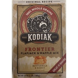 Kodiak Cakes Frontier Pancake Flapjack & Waffle Mix Buttermilk & Honey 24 oz Box
