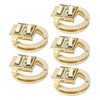 5Pcs Purse Clasp Alloy Material High Hardness Long Service Life