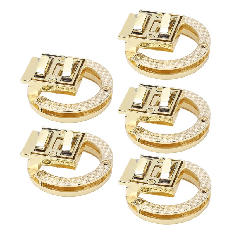 5Pcs Purse Clasp Alloy Material High Hardness Long Service Life
