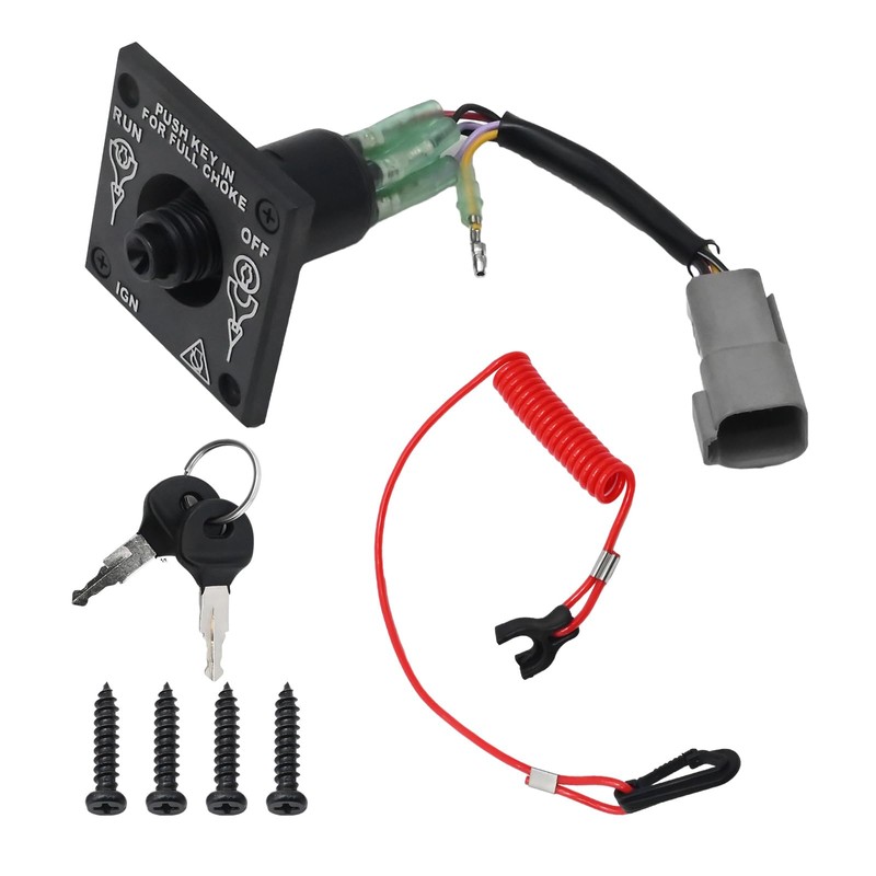 176408 Boat Kill Switch Outboard Ignition Switch Replacement for Johnson