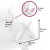 Mobilefox LP Vinyl Stand Record Holder X-shaped Table Holder Minimalist
