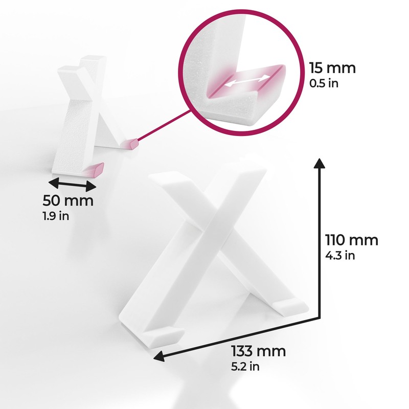 Mobilefox LP Vinyl Stand Record Holder X-shaped Table Holder Minimalist