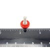 8-32 Thumb Screws with Round Red Knurled nob 304 Stainless