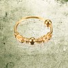 Willys Jewellery Piercing Ring 925 Sterling Silver 18K Gold Plated