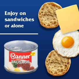 Armour Banner Sausage, Canned Sausage, 10.5 Oz (Pack Of 12)