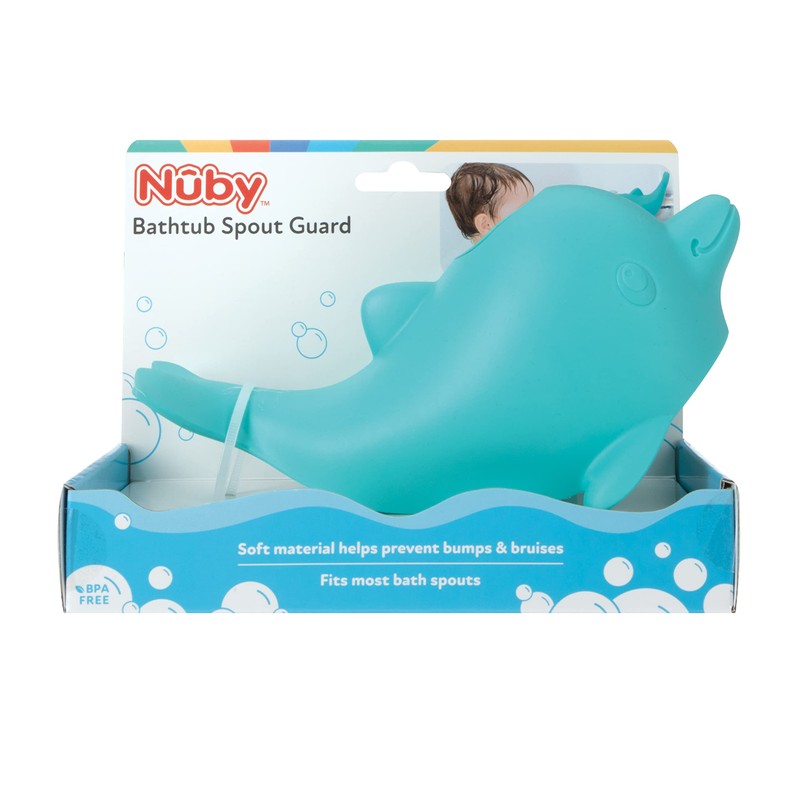 Nuby Bathtub Safety Spout Guard - Compatible with Most Standard