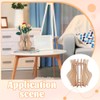 NBEADS 2 Sets Wood Vase for Flower, 3D Flower Wood