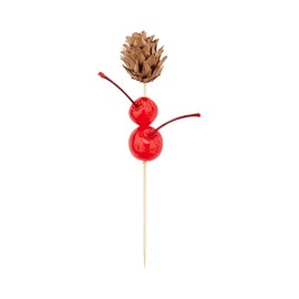 Restaurantware 6 x 0.7 x 0.7 Inch Party Toothpicks 500 Disposable Cocktail Skewers - Mini Pine Cone Decoration Sharp Tips Bamboo Decorative Cocktail Picks Durable For Garnishes Or Appetizers
