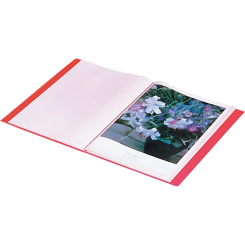 King Jim Clear File, Color Base, A4, 20 Pockets, Yellow-Green,