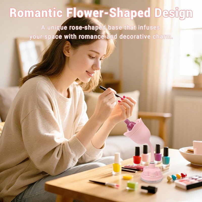 Luxe Louise Nail Polish Holder, Anti-Spill Silicone Nail Polish Holder