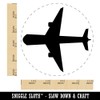 Airplane Solid Vacation Rubber Stamp for Stamping Crafting Planners -
